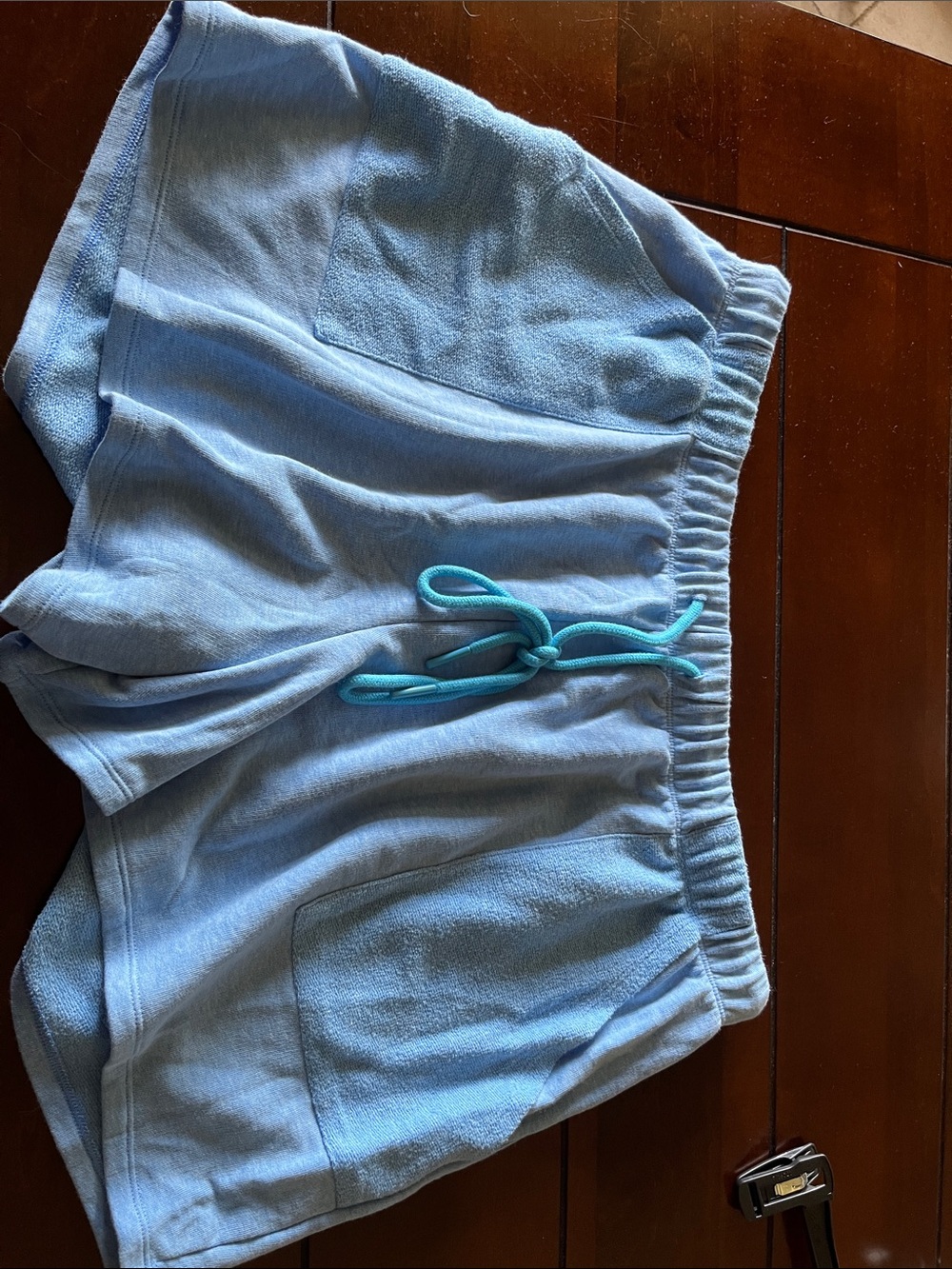 Cacique Light Blue Sleep Shorts with Drawstring